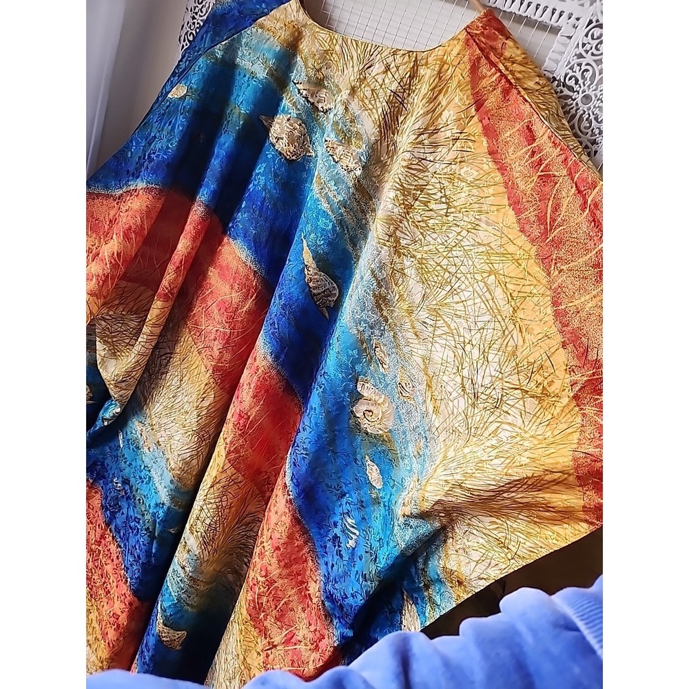 Winlar Caftan Kaftan Dress Vintage Shimmery Beach 2X Resortwear - Picture 9 of 15